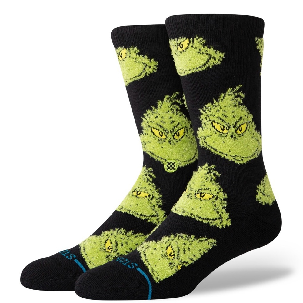 THE GRINCH X STANCE CREW SOCKS
 -L MENS 9-13 / WOMENS 11-14